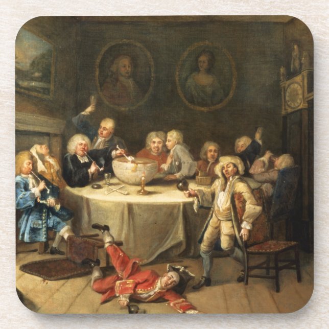 Modern Midnight Conversation Coaster (Front)