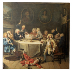 Modern Midnight Conversation Tile