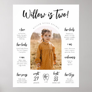 Modern Milestone Poster   Milestone Poster