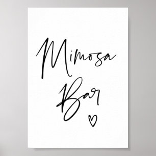 Modern Mimosa Bar Sign For Wedding Engagement