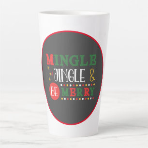 Modern Mingle & Jingle Holiday Latte Mug