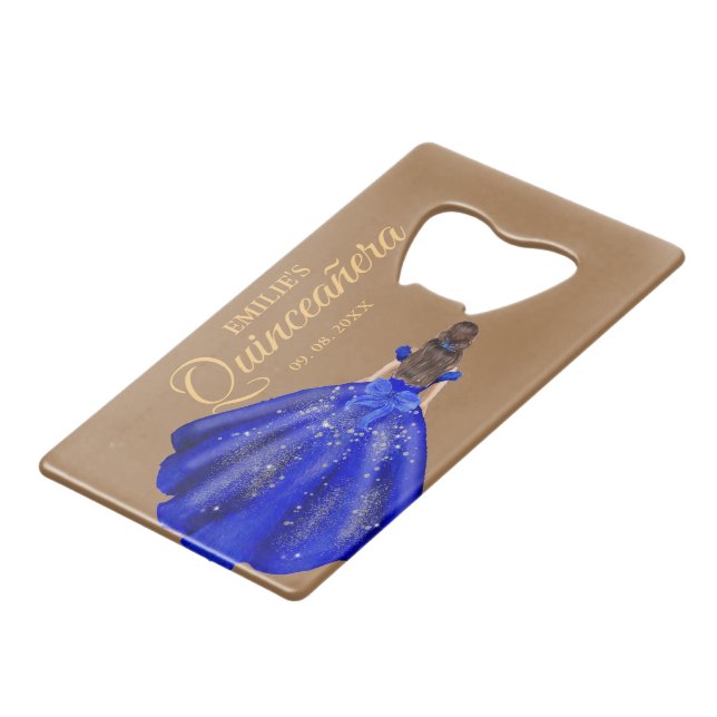 Modern Minimaist  Royal Blue Quinceañera Party  (Front Angled)