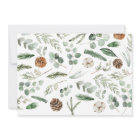 Modern minimal 1 photo Christmas elegant script