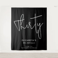 Modern Minimal 30th Birthday Party