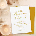 Modern Minimal 50th Wedding Anniversary