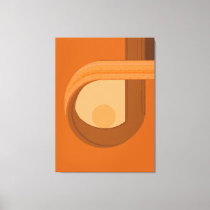 Modern Minimal Abstract Contemplation Canvas Print