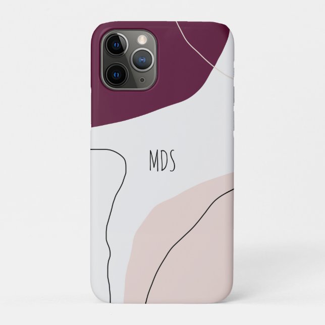 Modern minimal abstract geometric pastel colours Case-Mate iPhone case (Back)