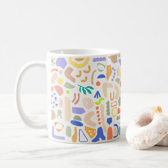 Modern Minimal Abstract Mug (With Donut)