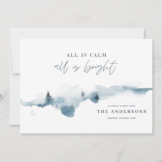 Modern minimal all is calm Christmas holiday (Front)