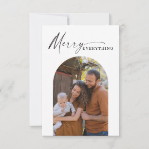 Modern Minimal Arch Christmas Photo Card