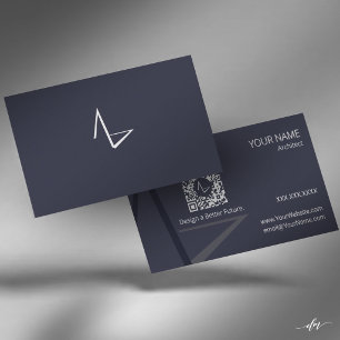 Modern Minimal Architect Business Card