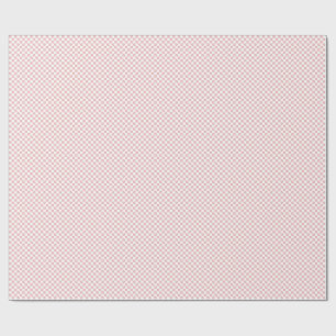 Modern Minimal Baby Pink Chequerboard Wrapping Paper
