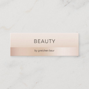 Modern Minimal Beige - Skin Colour Mini Business Card
