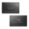 Modern Minimal Black and Silver Foil Embossed Logo