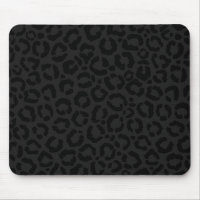 Modern Minimal Black Leopard Print