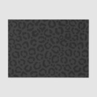 Modern Minimal Black Leopard Print