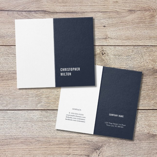 Modern Minimal Blue White Consultant (Creator Uploaded)