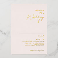 Modern Minimal Blush And Gold The Wedding Of Real