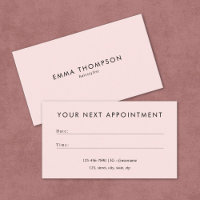 Modern Minimal Blush Pink Hair stylist