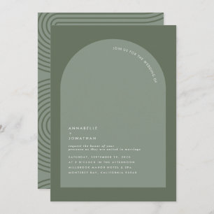 Modern minimal bohemian sage green geometric