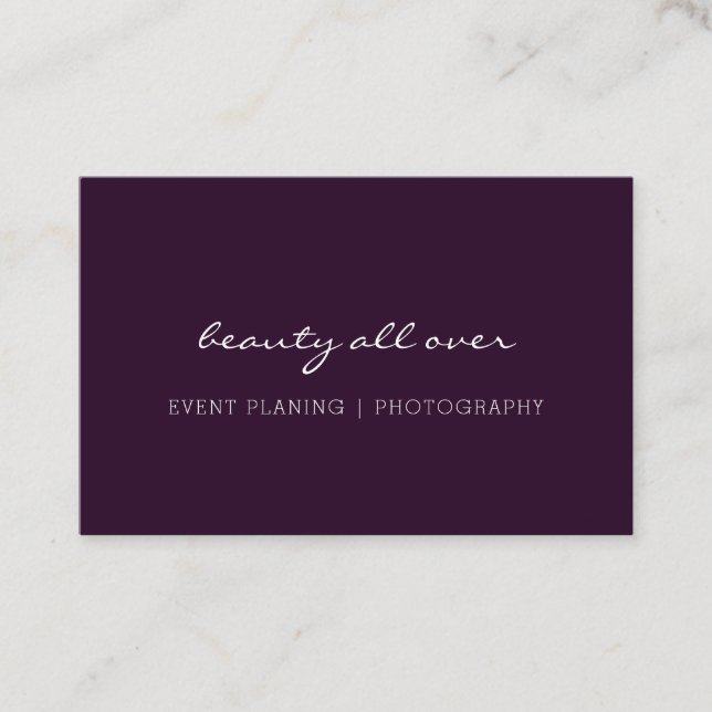 Modern Minimal business card (Front)
