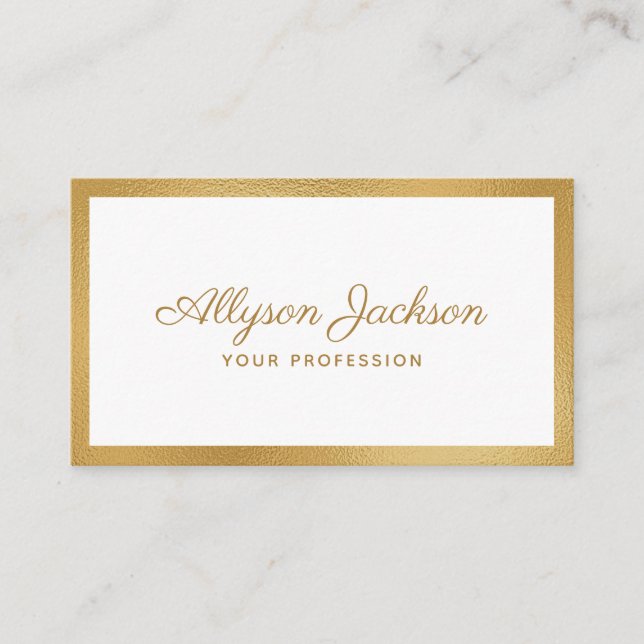 Modern Minimal Business Card (Front)