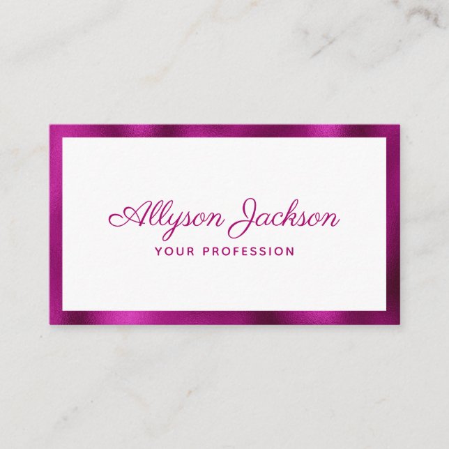 Modern Minimal Business Card (Front)