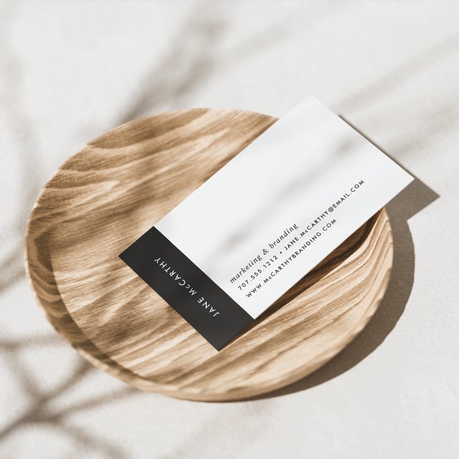 Modern Minimal Business Cards | Black and White (Creator Uploaded)