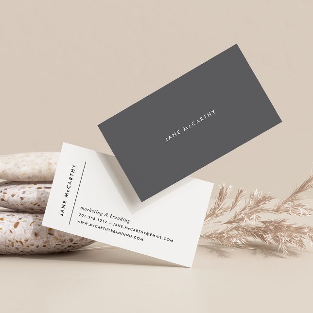 Modern Minimal Business Cards | Grey (Creator Uploaded)