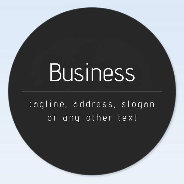 Modern Minimal Business Name & other Info | Black (Creator Uploaded)