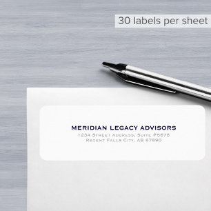 Modern Minimal Business Return Address