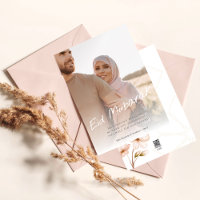 Modern Minimal Calligraphy Eid Mubarak Photo