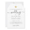 Modern Minimal Calligraphy Gold Dusty Blue Wedding