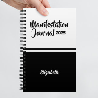 Modern Minimal Calligraphy Manifestation Journal