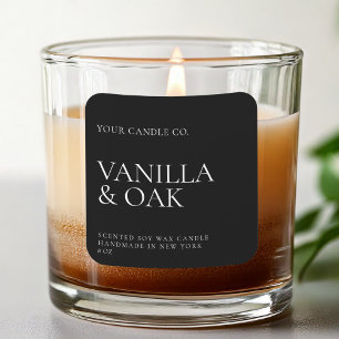 Modern Minimal Candle Label