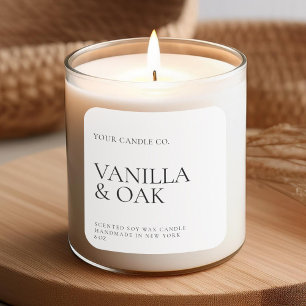 Modern Minimal Candle Label