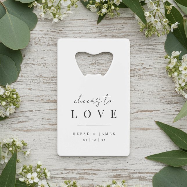 Modern Minimal Cheers to Love Wedding (Creator Uploaded)