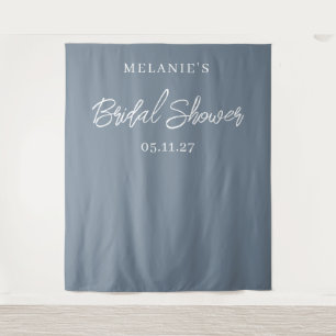 Modern Minimal Chic Bridal Shower Backdrop Tapestry