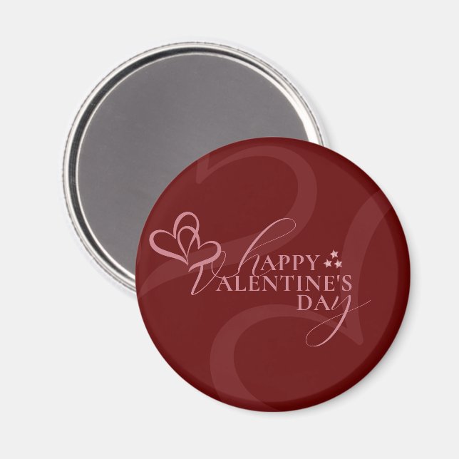 Modern Minimal Chic Music Player Valentine's Day Magnet (Front/Back)