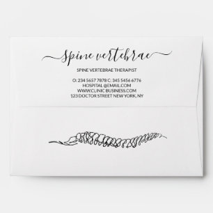 Modern Minimal Chiropractor Chiropractic Envelope