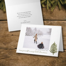 modern minimal Christmas evergreen tree photo