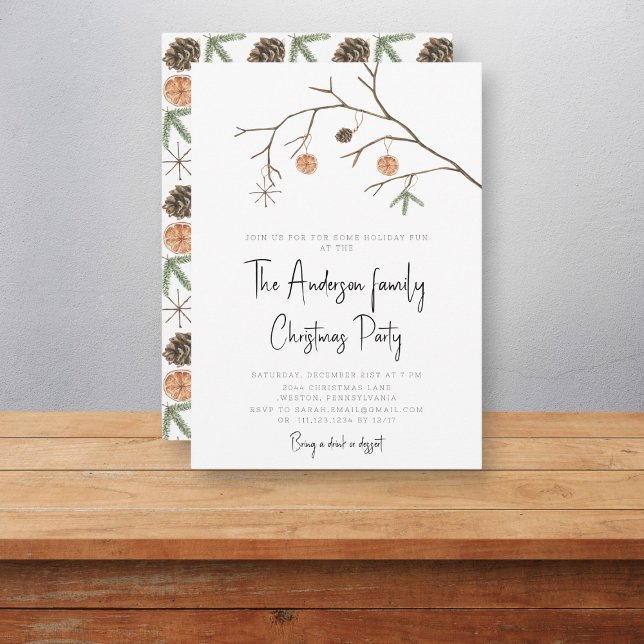 modern minimal christmas party invitation (Creator Uploaded)