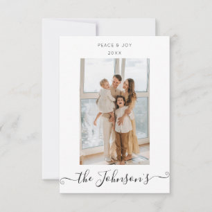 Modern Minimal Christmas Photo Card