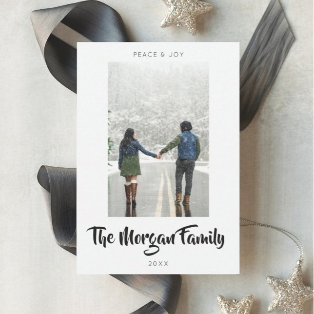 Modern Minimal Christmas Photo Card (Creator Uploaded)