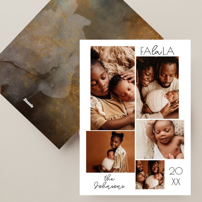 Modern Minimal Christmas Photo Collage Holiday Card (Creator Uploaded)