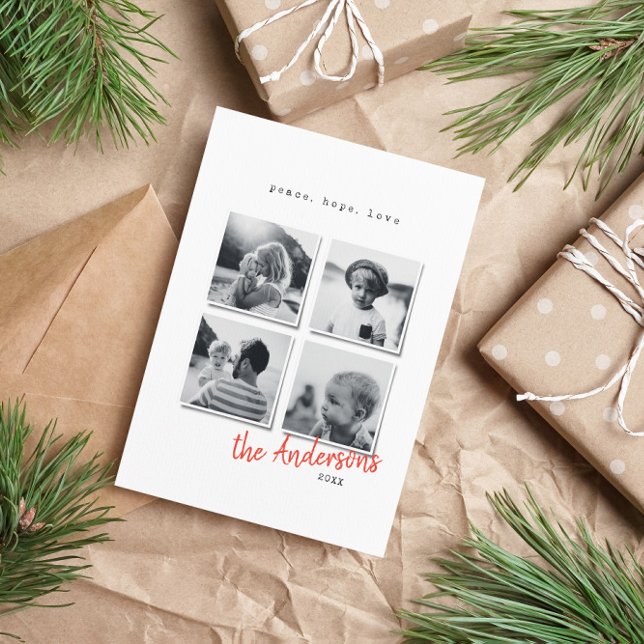 Modern minimal Christmas photo Holiday Card (Creator Uploaded)
