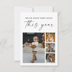 Modern Minimal Christmas Photos Card