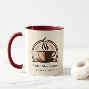 Modern Minimal Coffee Shop professional shop Mug