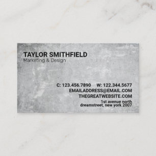 Modern Minimal Concrete Corporate Business Card