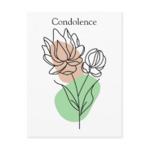 Modern | Minimal Condolence | Flower